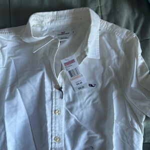 Brand new vineyard vines white dress shirt women’s